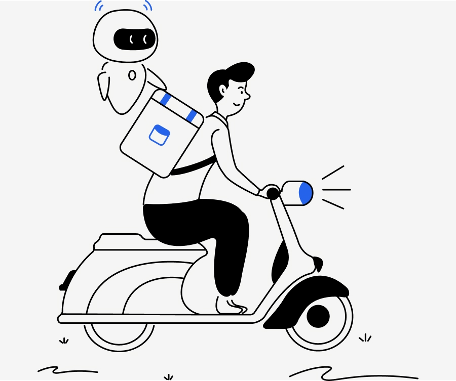 Delivery-on-the-bike