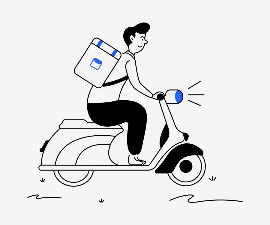 Delivery-on-the-bike