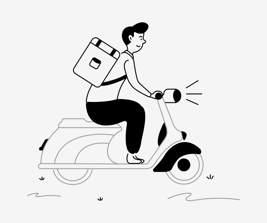 Delivery-on-the-bike