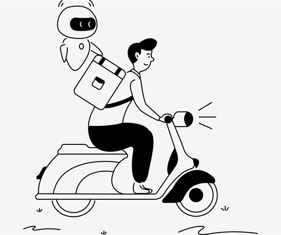 Delivery-on-the-bike