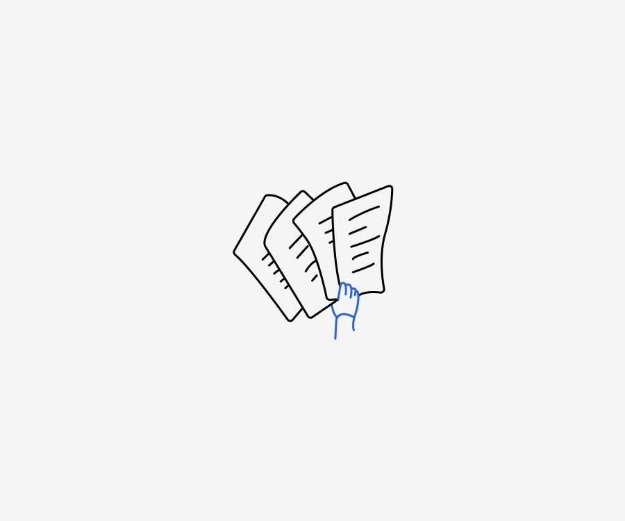 Hand-holding-papers