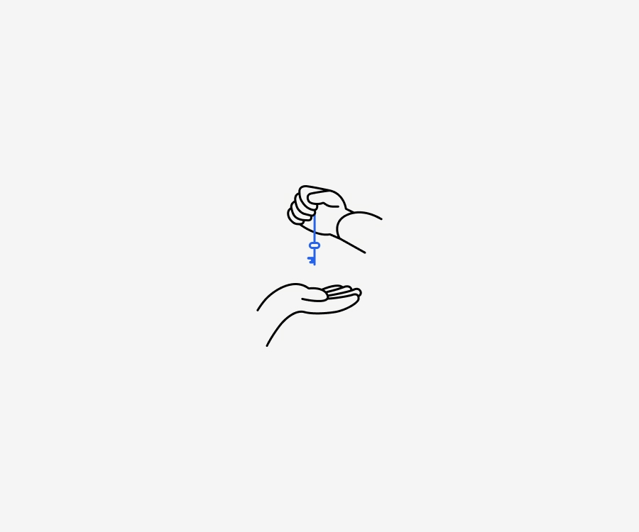 Handing-key