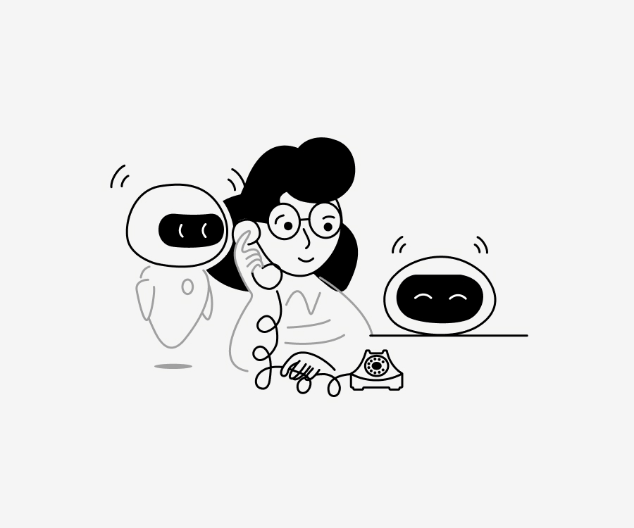 Woman-answering-phone