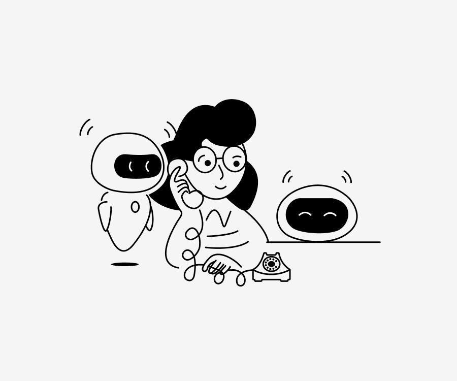 Woman-answering-phone